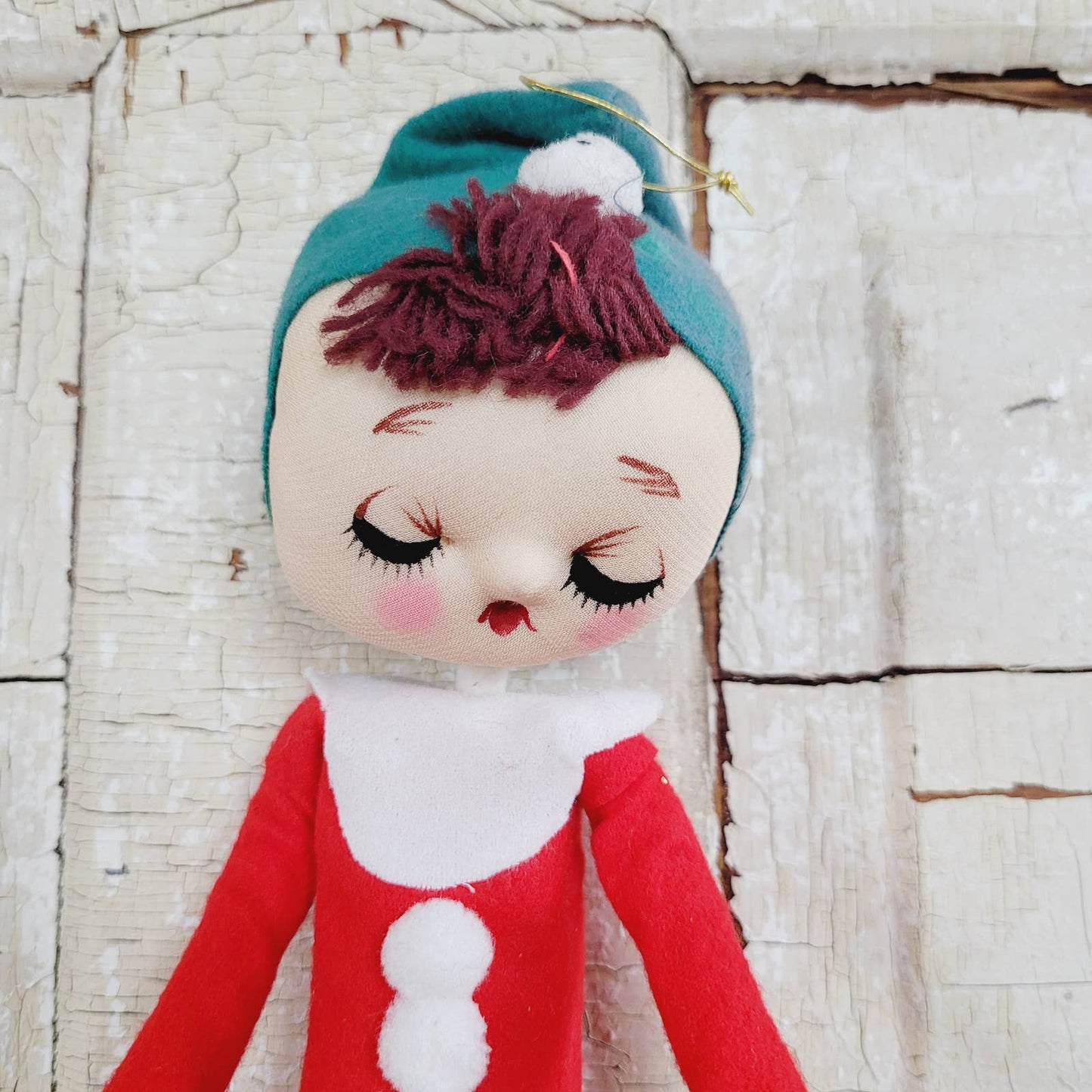 Vintage 13" Stockinette Elf Pixie Doll