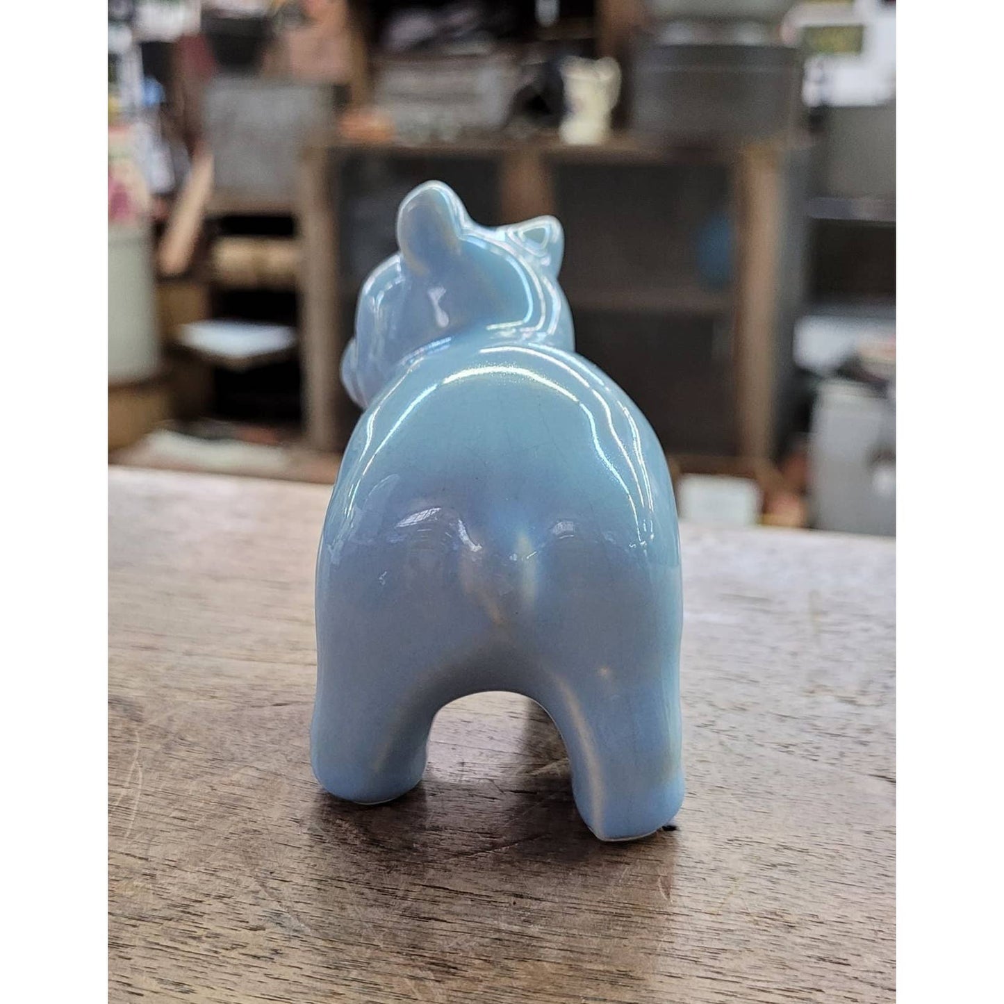Shawnee Pottery Miniature Bear Blue