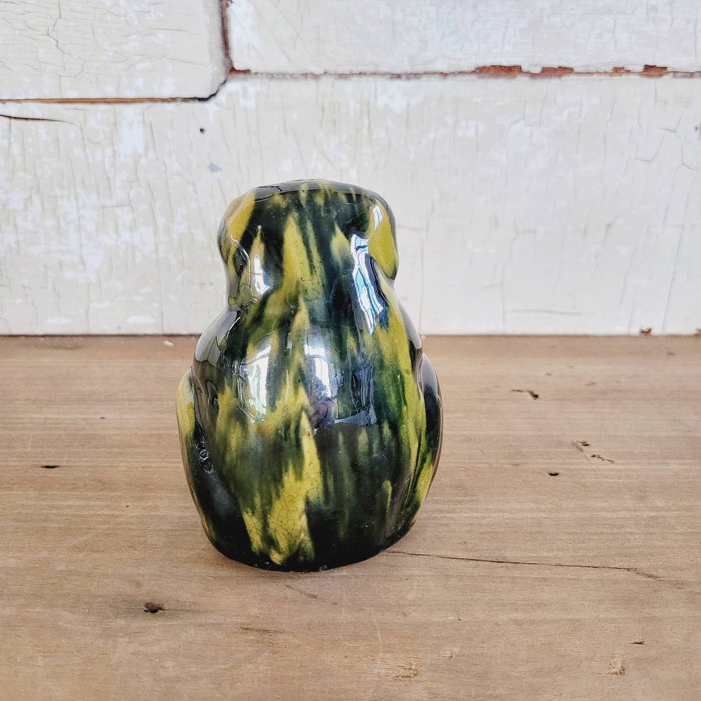 Vintage Seated Frog Roseville Pottery Still Bank