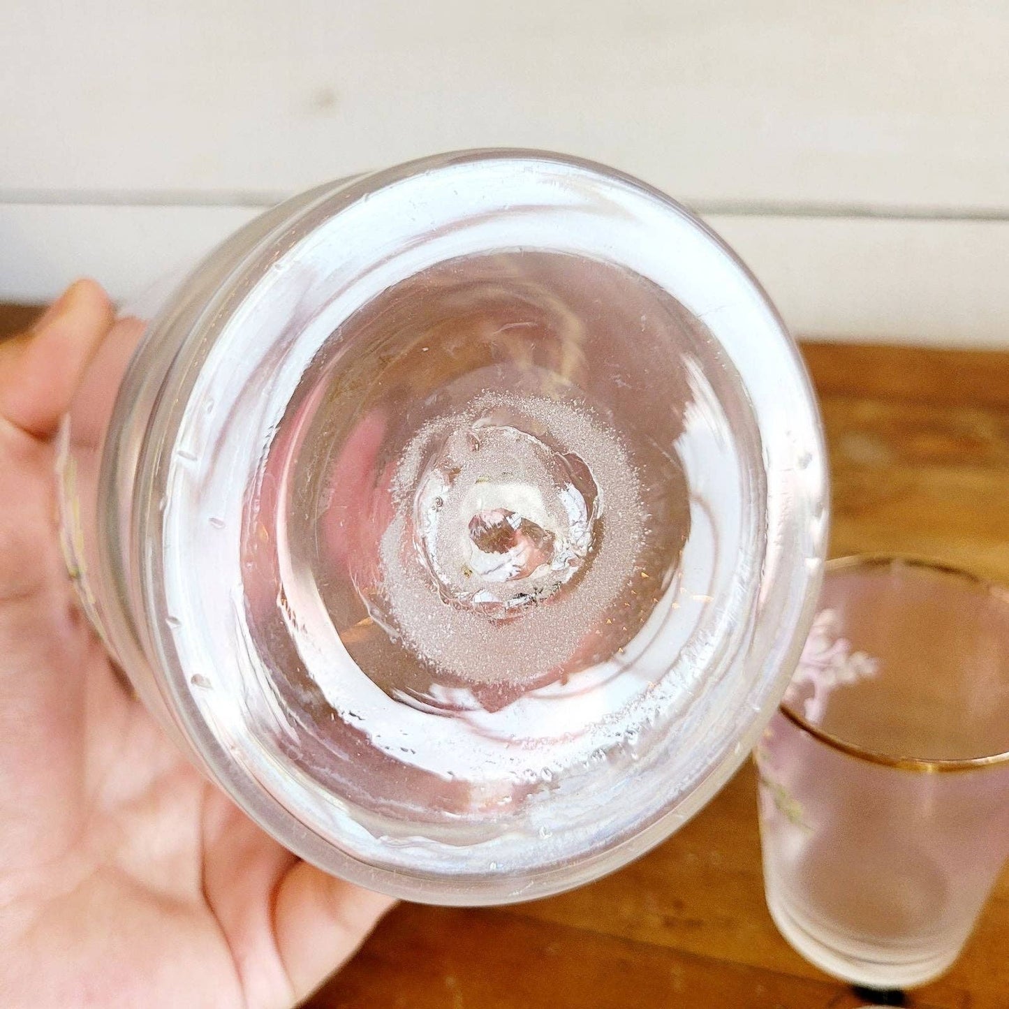 Vintage Bohemian Glass Decanter Set