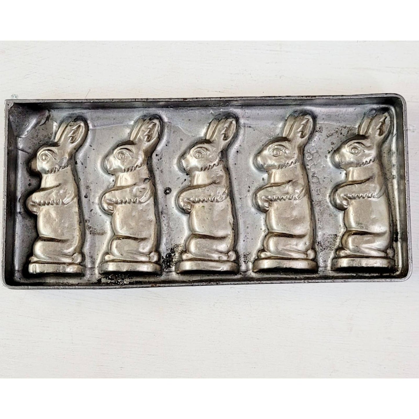Vintage Nickle Easter Bunny Mold