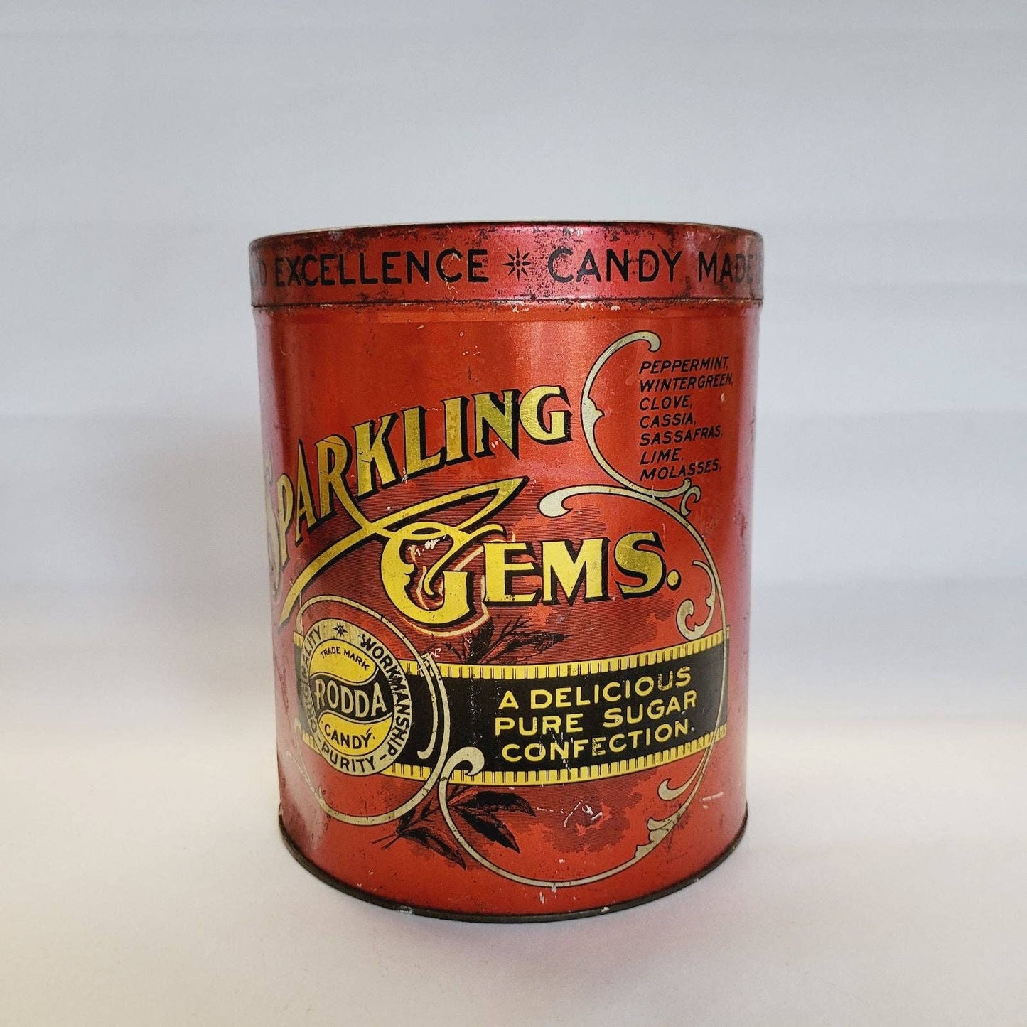 Antique Rodda Candy Tin