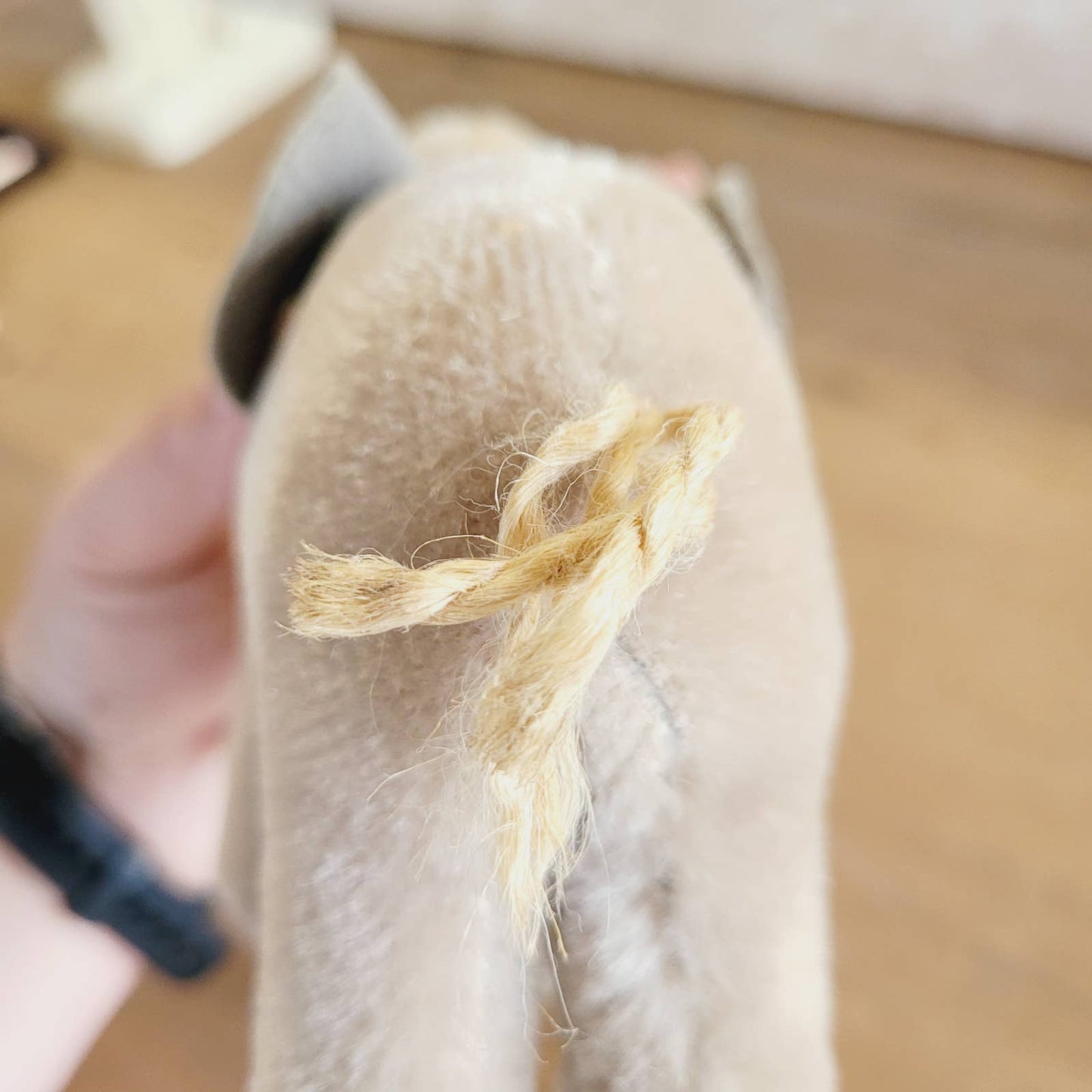 Vintage Steiff Standing Elephant Mohair With Tusks