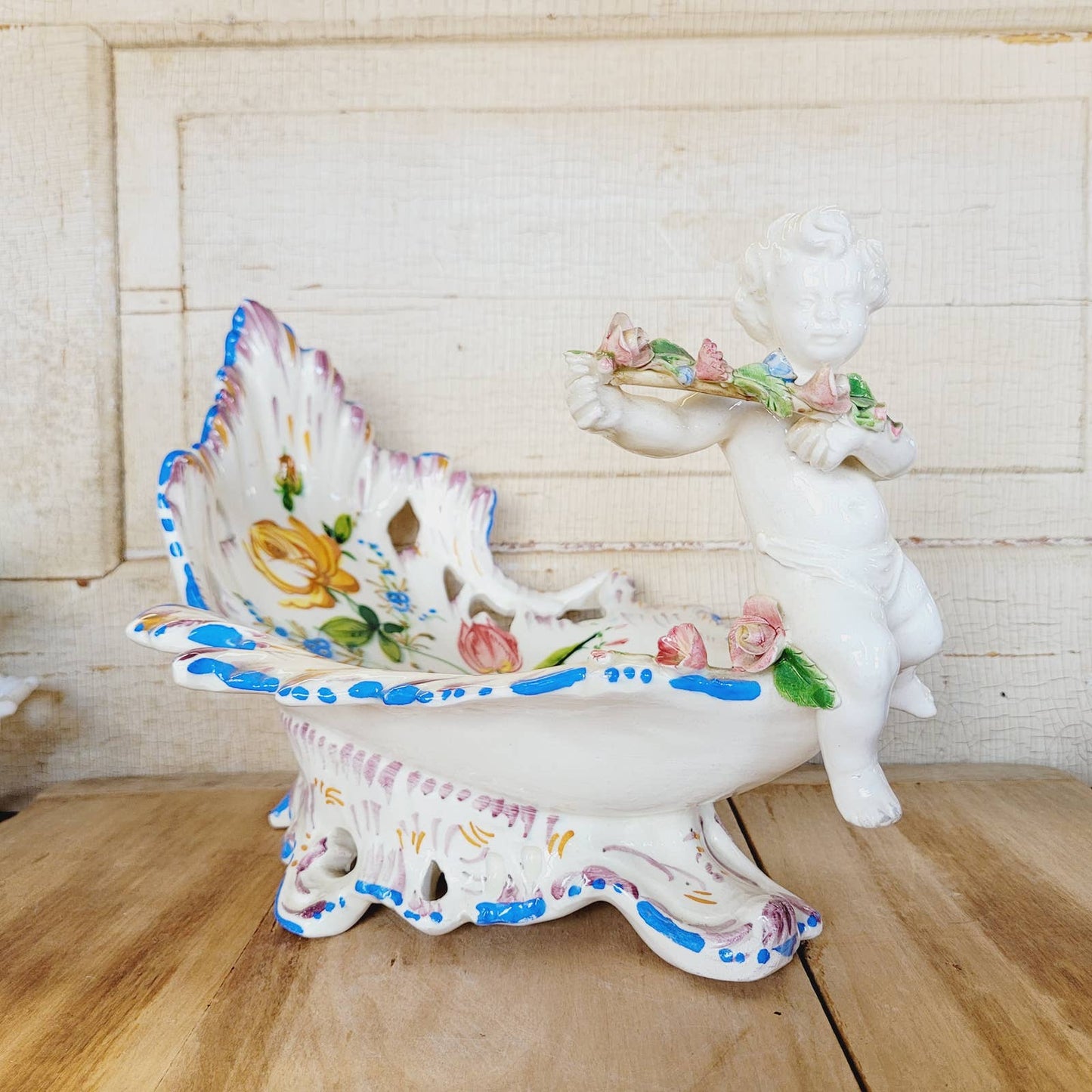 Vintage Capodimonte Italian Renaissance Revival Centerpiece.