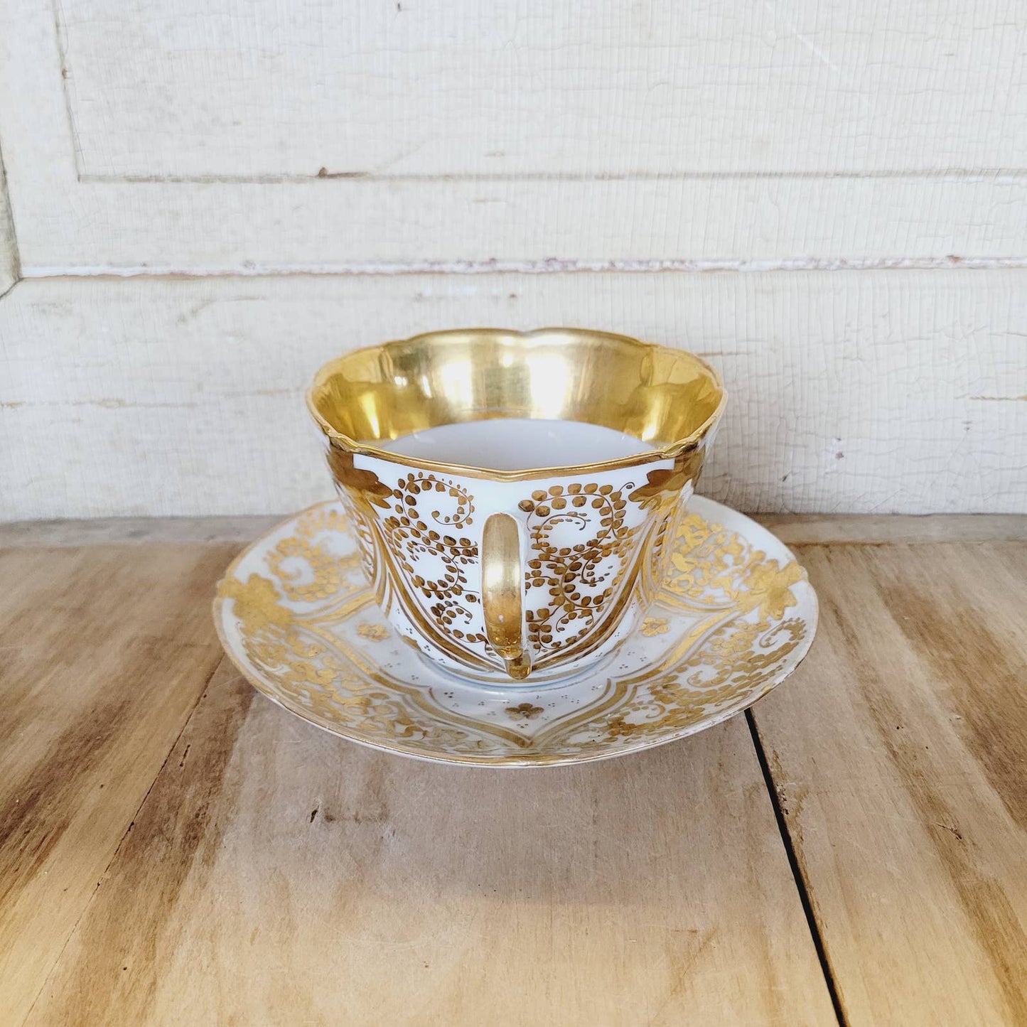 Antique Oversized Cup and Saucer To My Wife