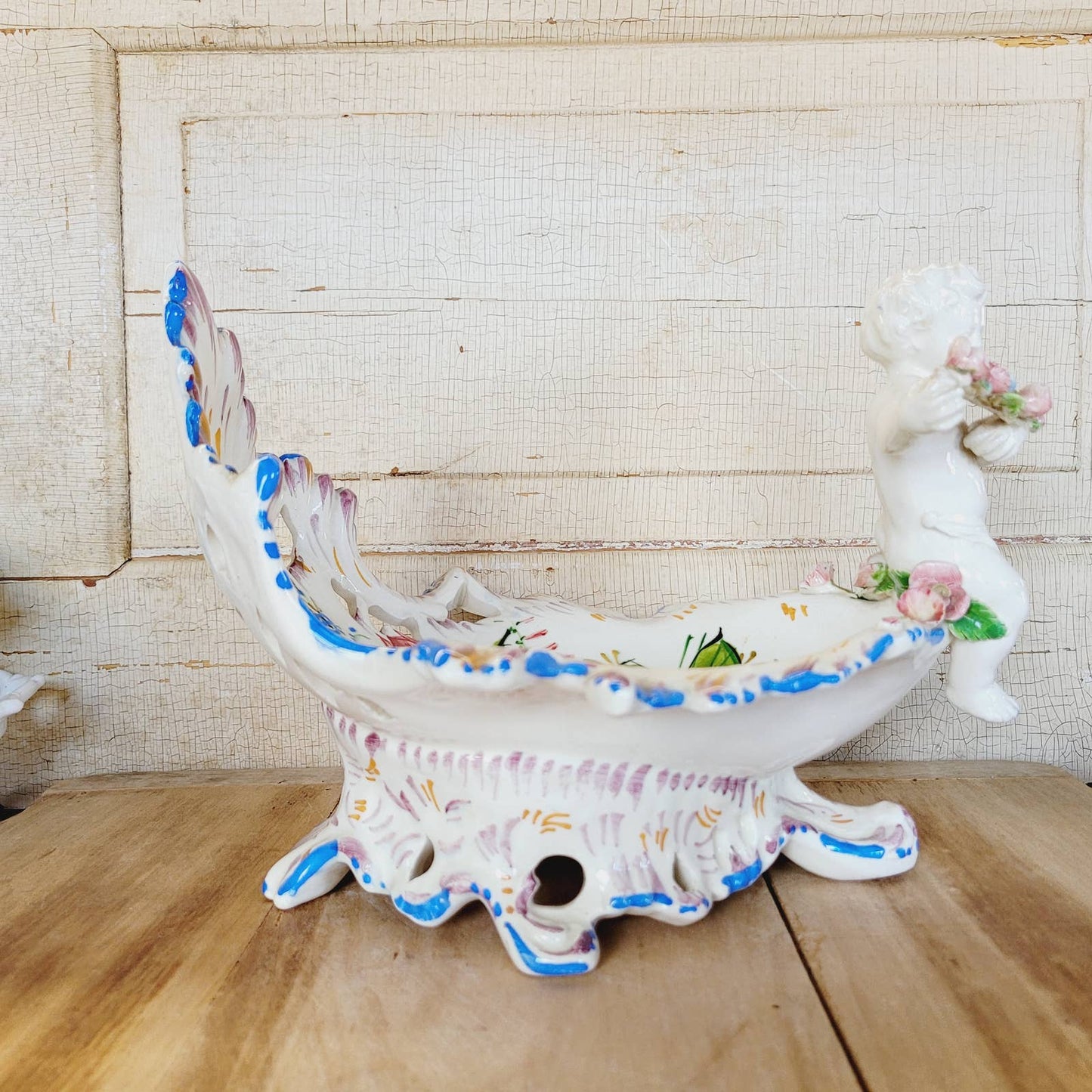 Vintage Capodimonte Italian Renaissance Revival Centerpiece.