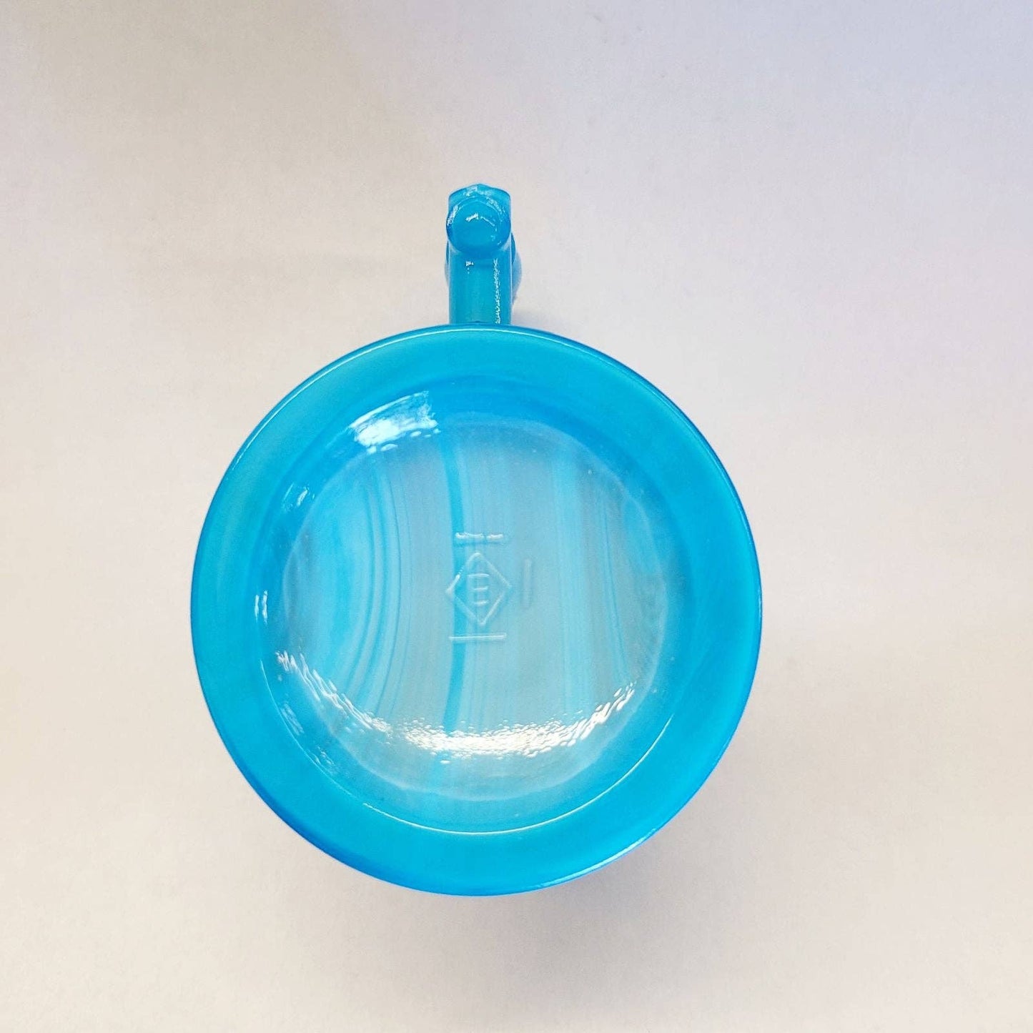 Boyd Glass Children's Mug Blue Slag.