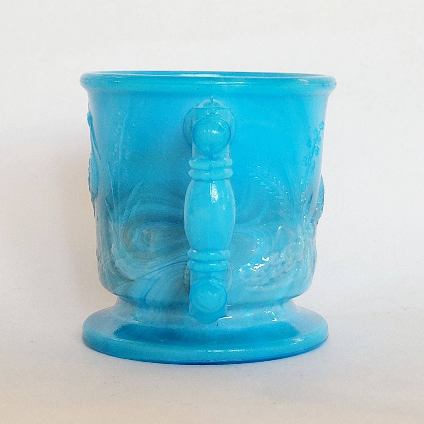 Boyd Glass Children's Mug Blue Slag.