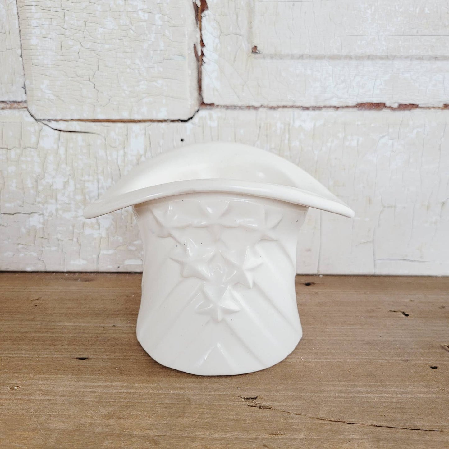 Vintage McCoy Pottery Stars and Stripes Hat Planter