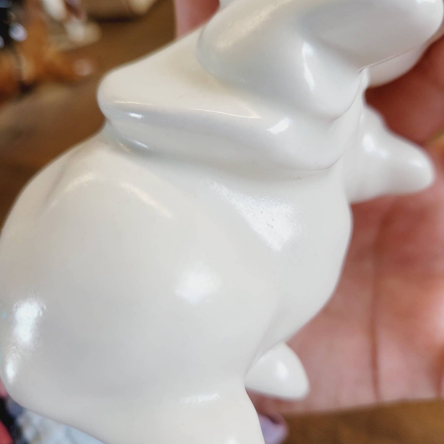Vintage Kay Finch Rabbit White Signed