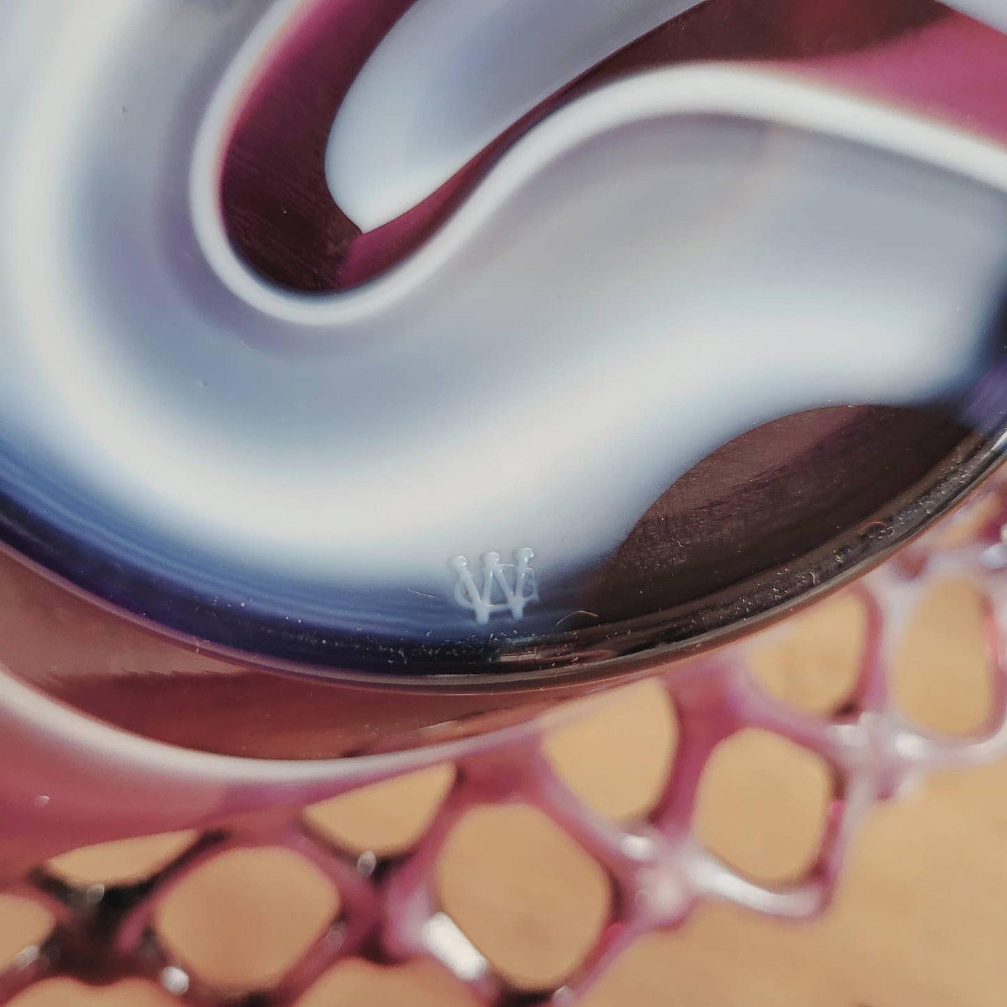 Vintage Westmoreland Purple Slag Glass Banana Bowl