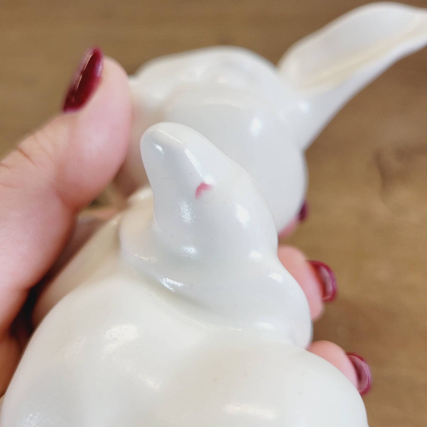 Vintage Kay Finch Rabbit White Signed