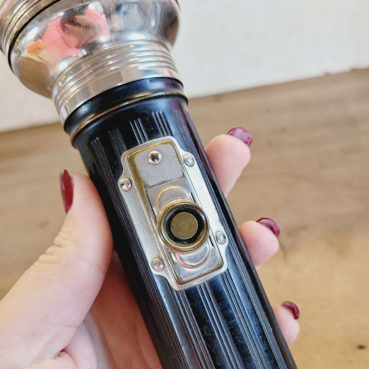 Antique Eveready Flashlight 1920s Brass Case 2616 Untested VERY RARE USA
