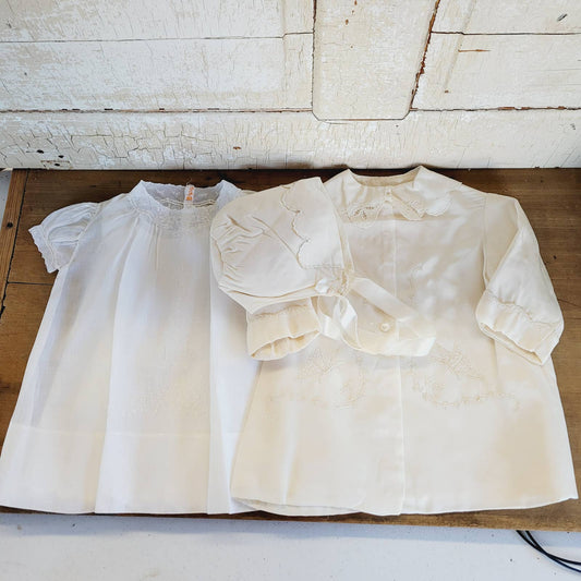 Vintage 4pc Christening Gown Set