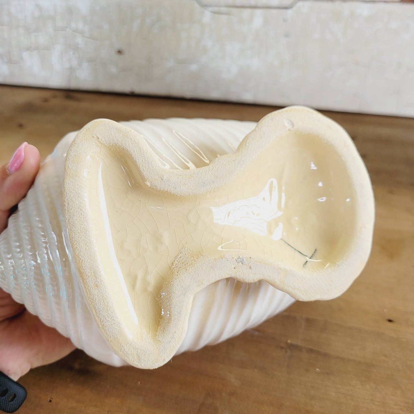 Roseville Ming Tree Conch Shell Planter