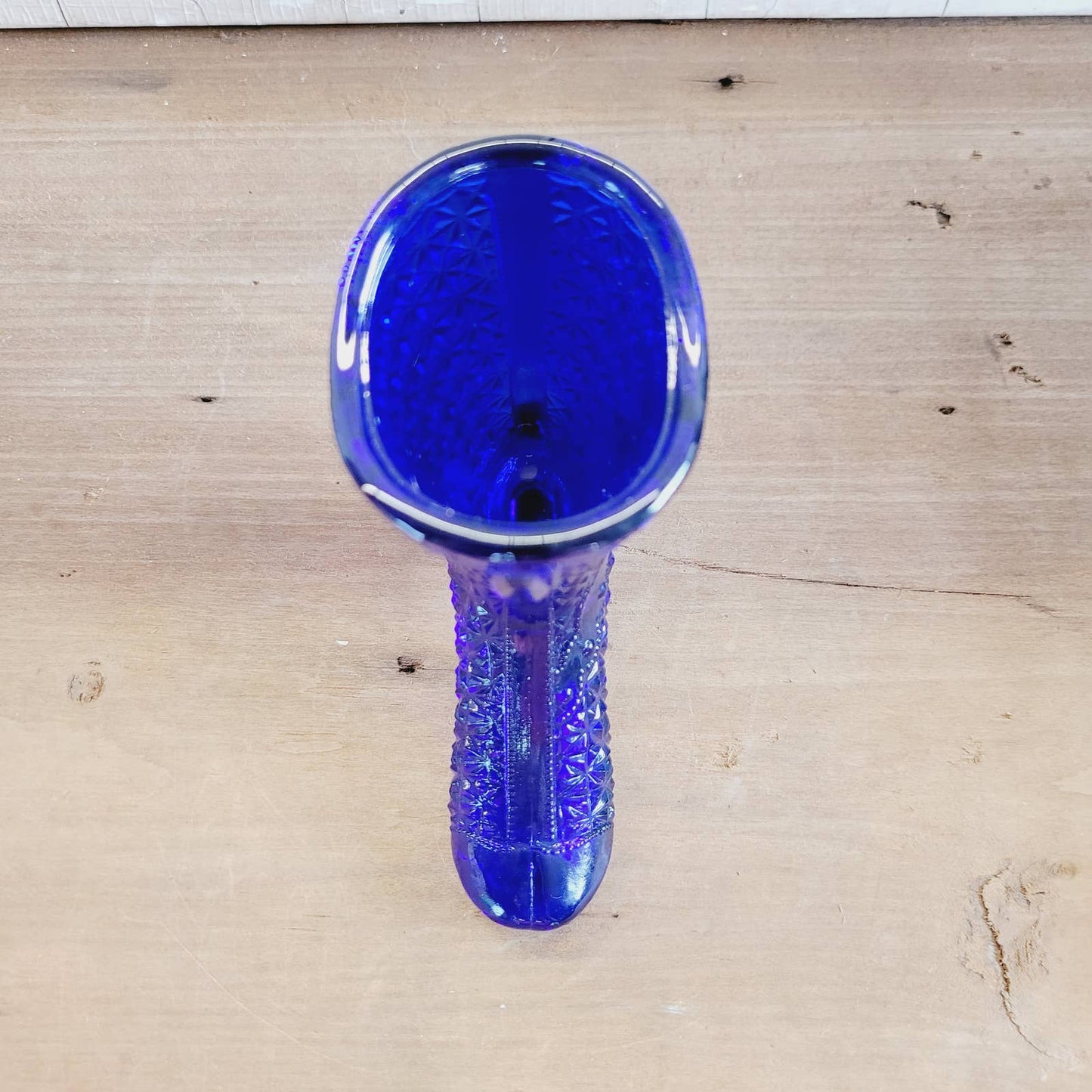 Mosser Glass Cobalt Blue Boot Shoe