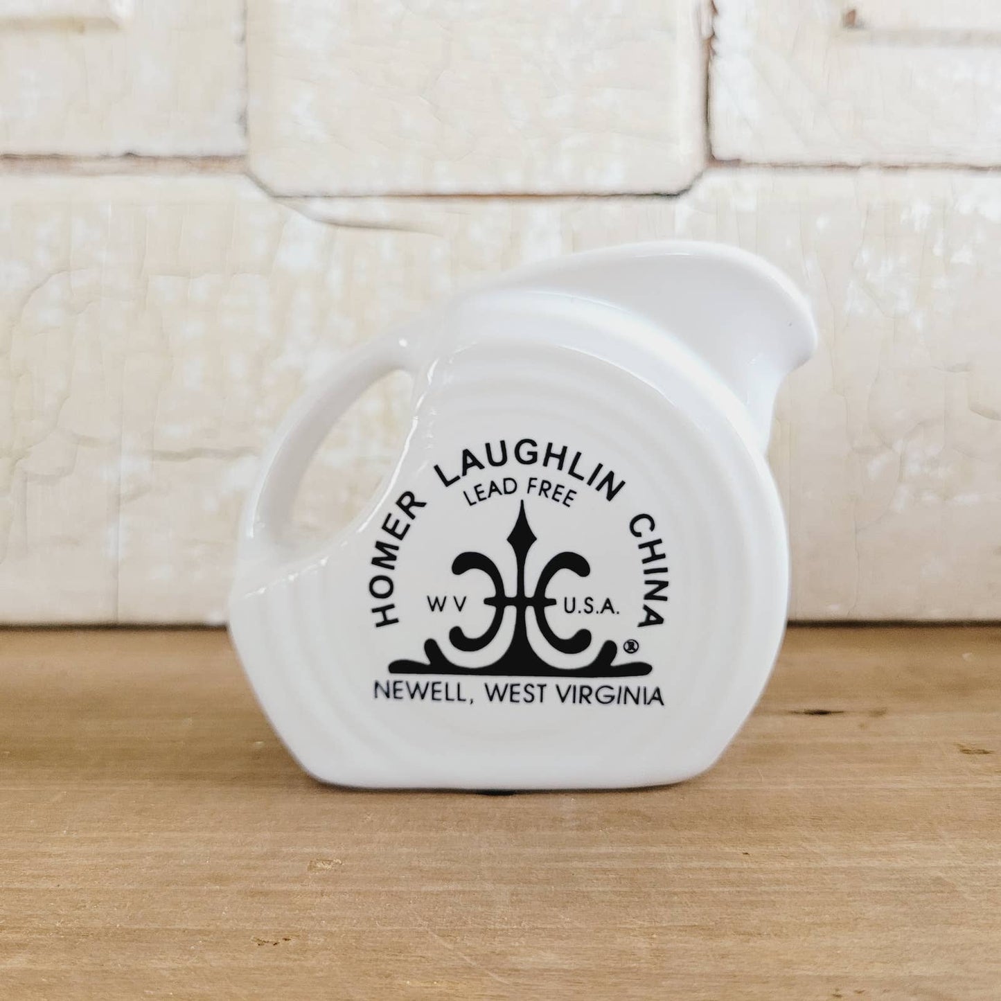 Fiesta 3" Mini Disk Pitcher I Love Fiesta White