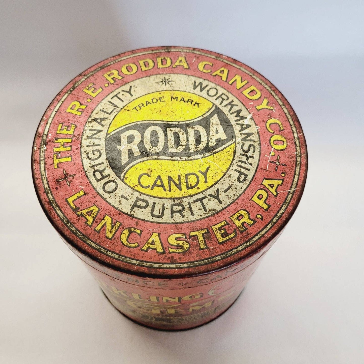 Antique Rodda Candy Tin