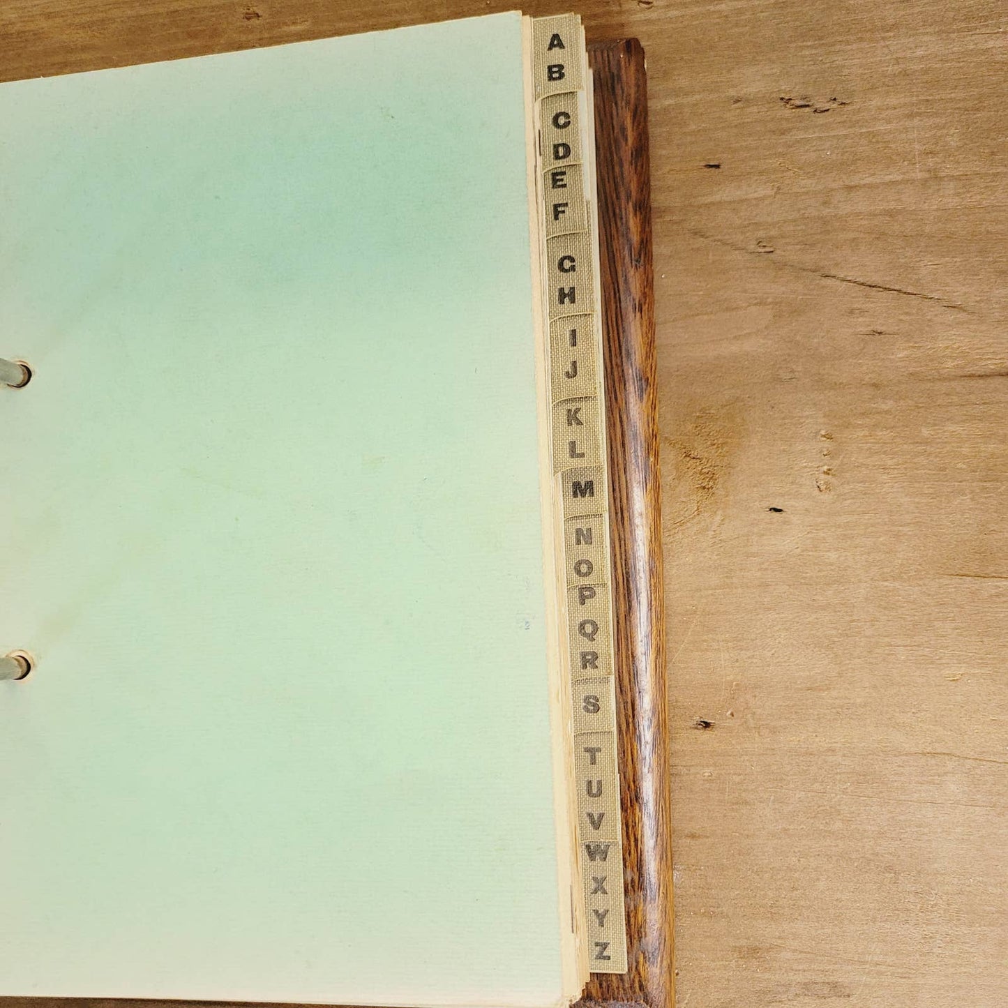 1920's Weis Manufacturing Co. Monroe Michigan Wood Desktop Ledger Book w/Pages