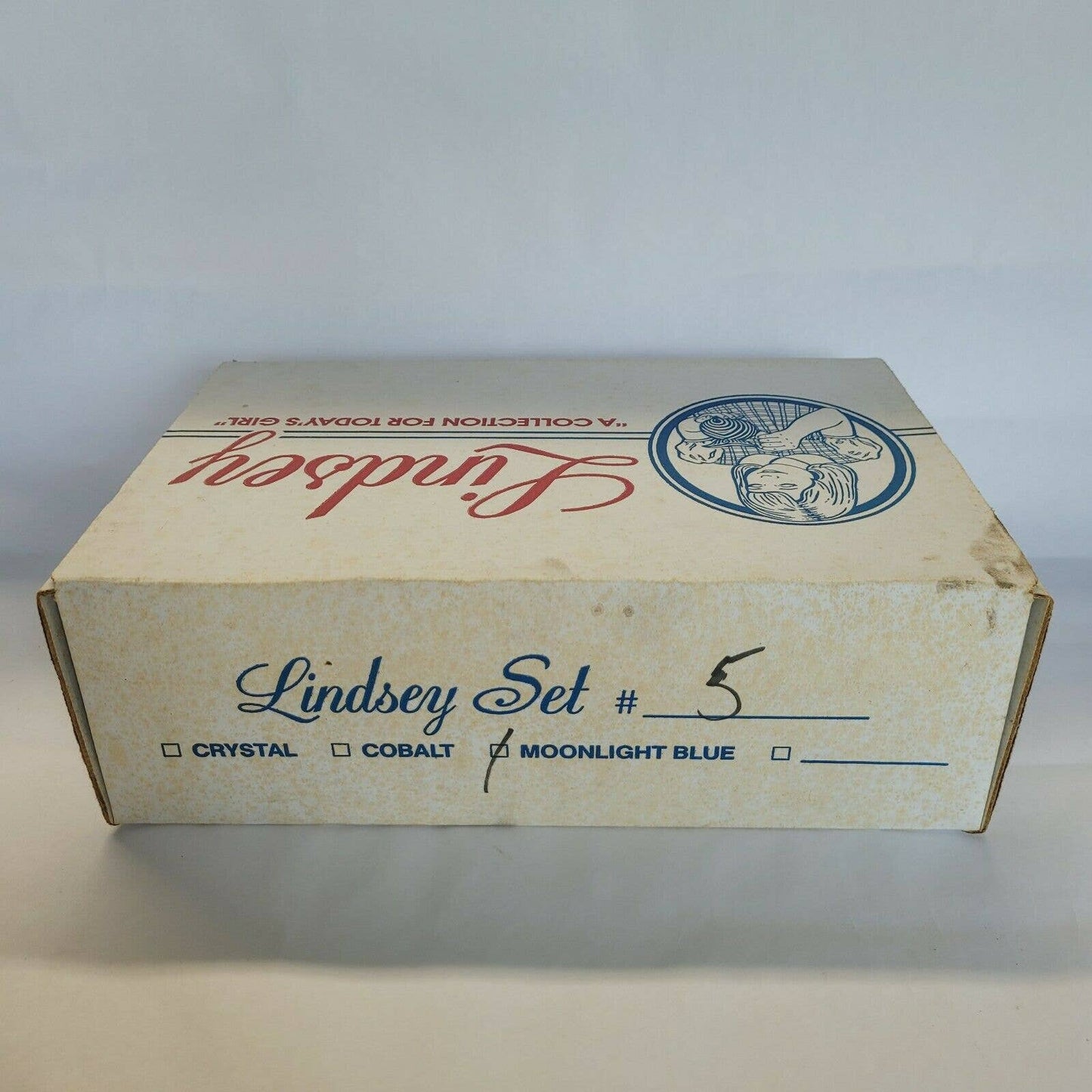 Mosser Glass Miniatures-Lindsey Set #5 in Moonlight Blue