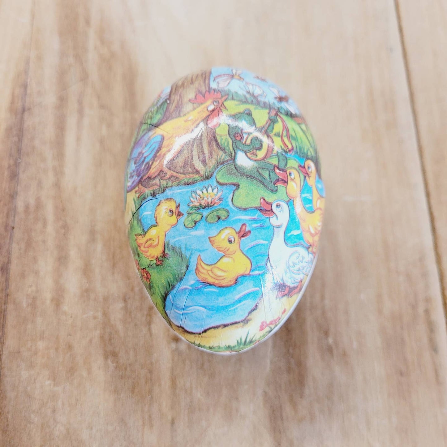 Vintage 3 1/4" Paper Mache Egg German Democratic Republic