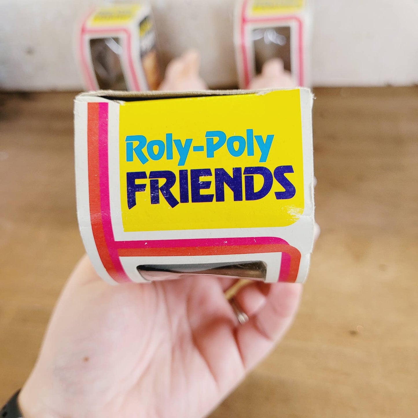 Vintage Roly-Poly Friends Piggy Rabbit Bear NOS with Boxes