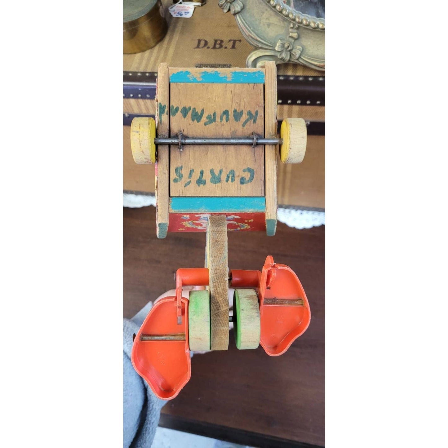 Vintage Fisher Price Chick & Cart