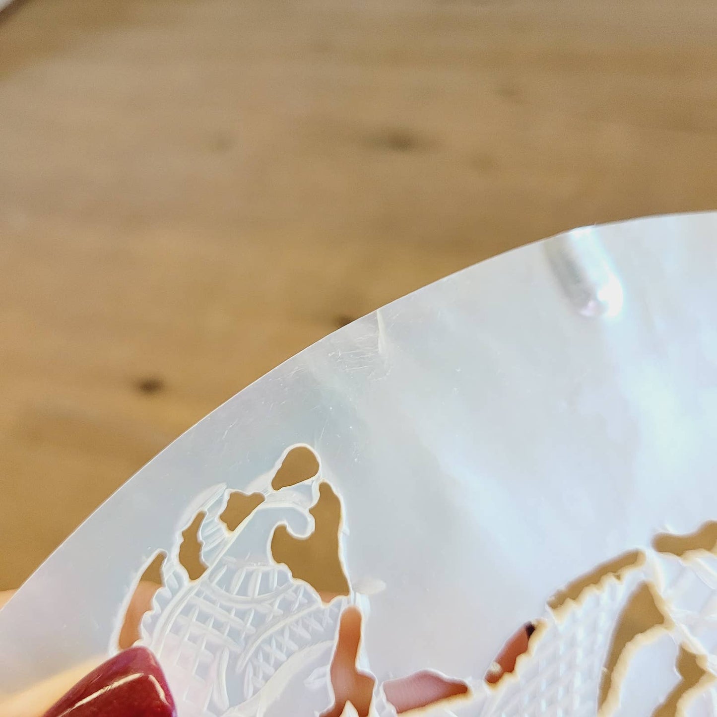 Vintage Carved Mother of Pearl Shell