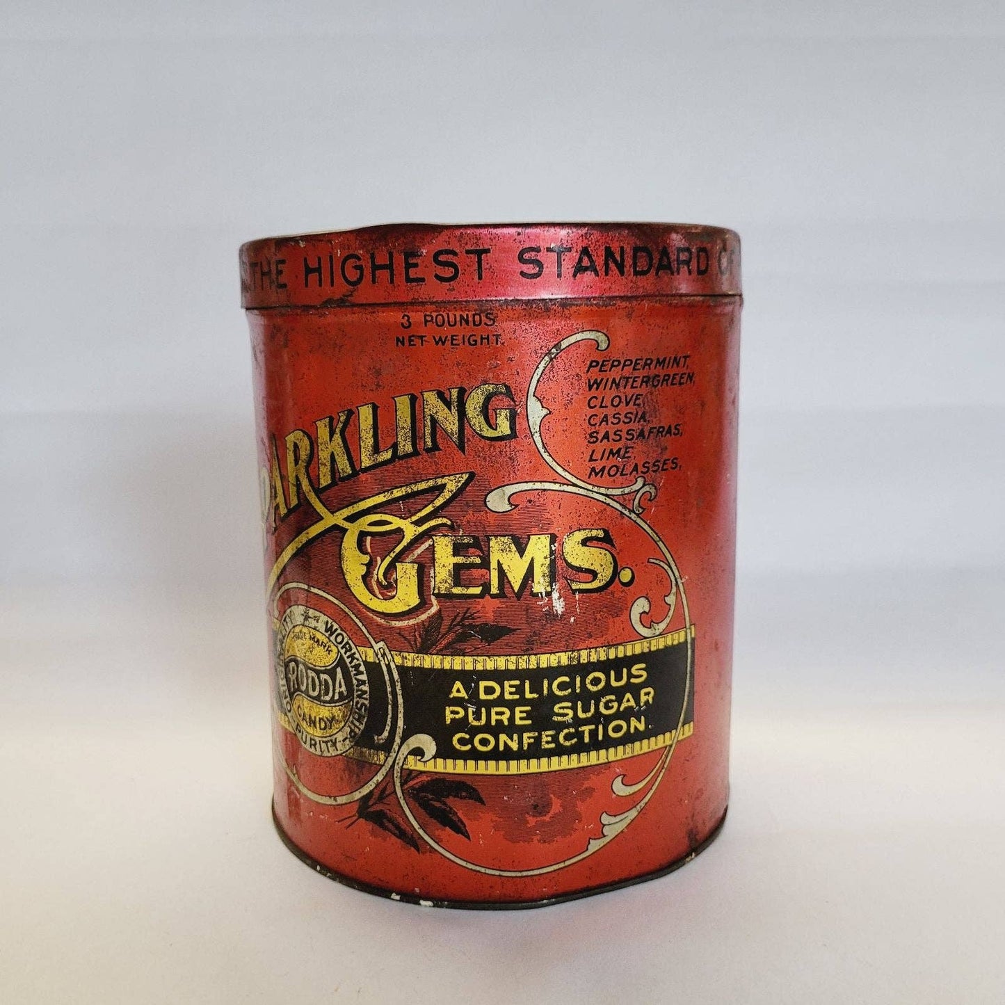 Antique Rodda Candy Tin