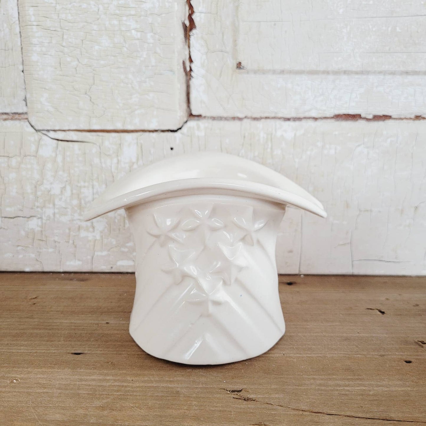 Vintage McCoy Pottery Stars and Stripes Hat Planter
