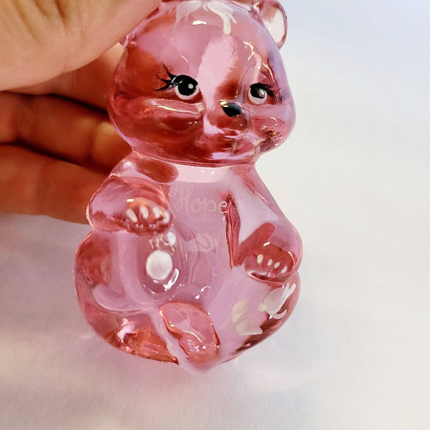 LONGABERGER FENTON BEAR HOPE CANCER
