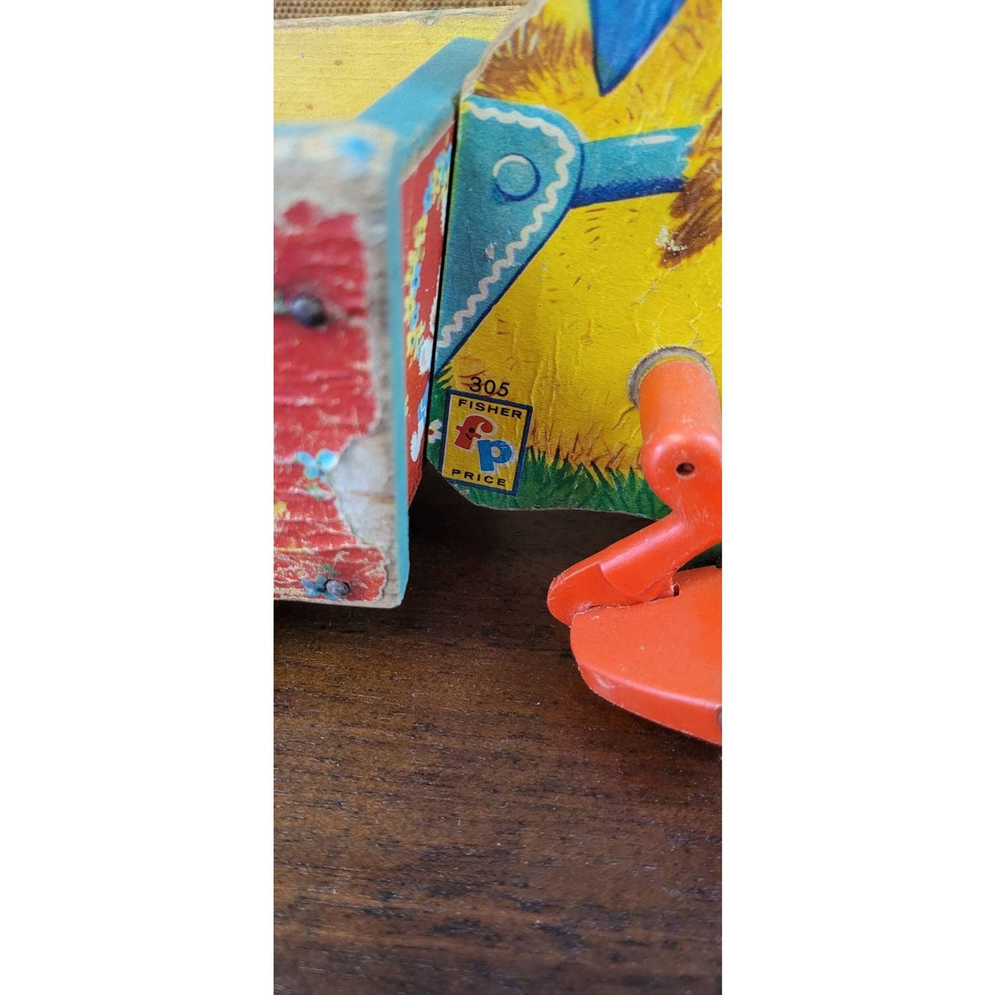 Vintage Fisher Price Chick & Cart