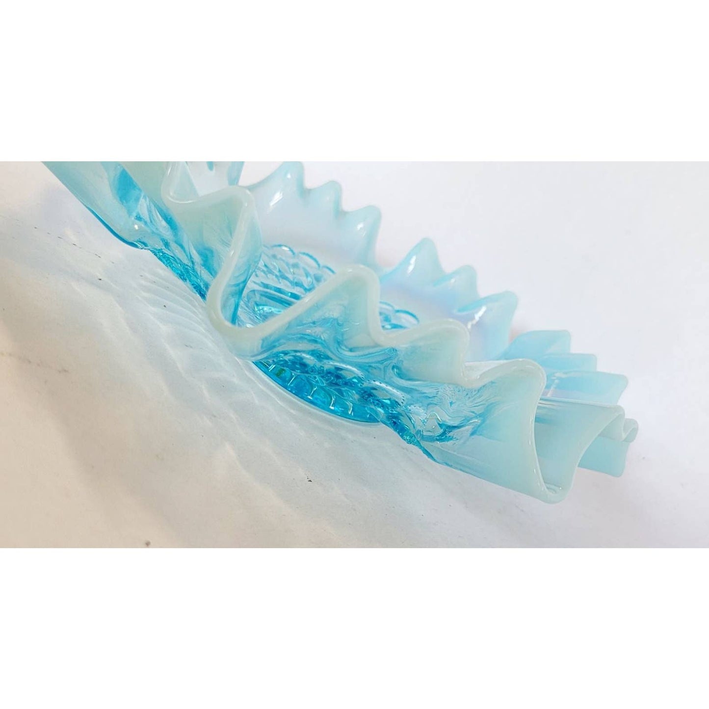 Vintage Jefferson Blue Opalescent Bowl