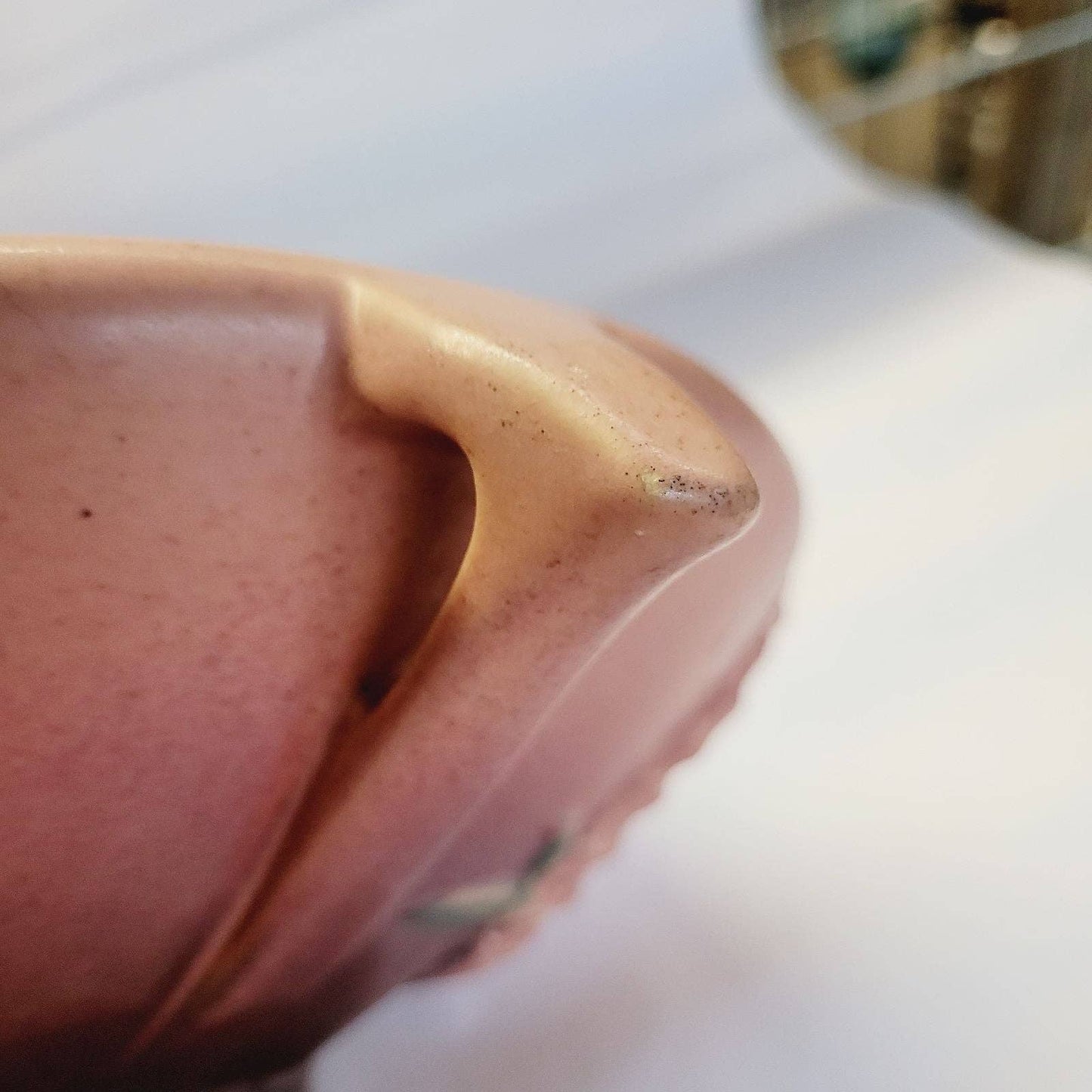 Vintage Roseville Pottery Foxglove Pink Compote 2-10