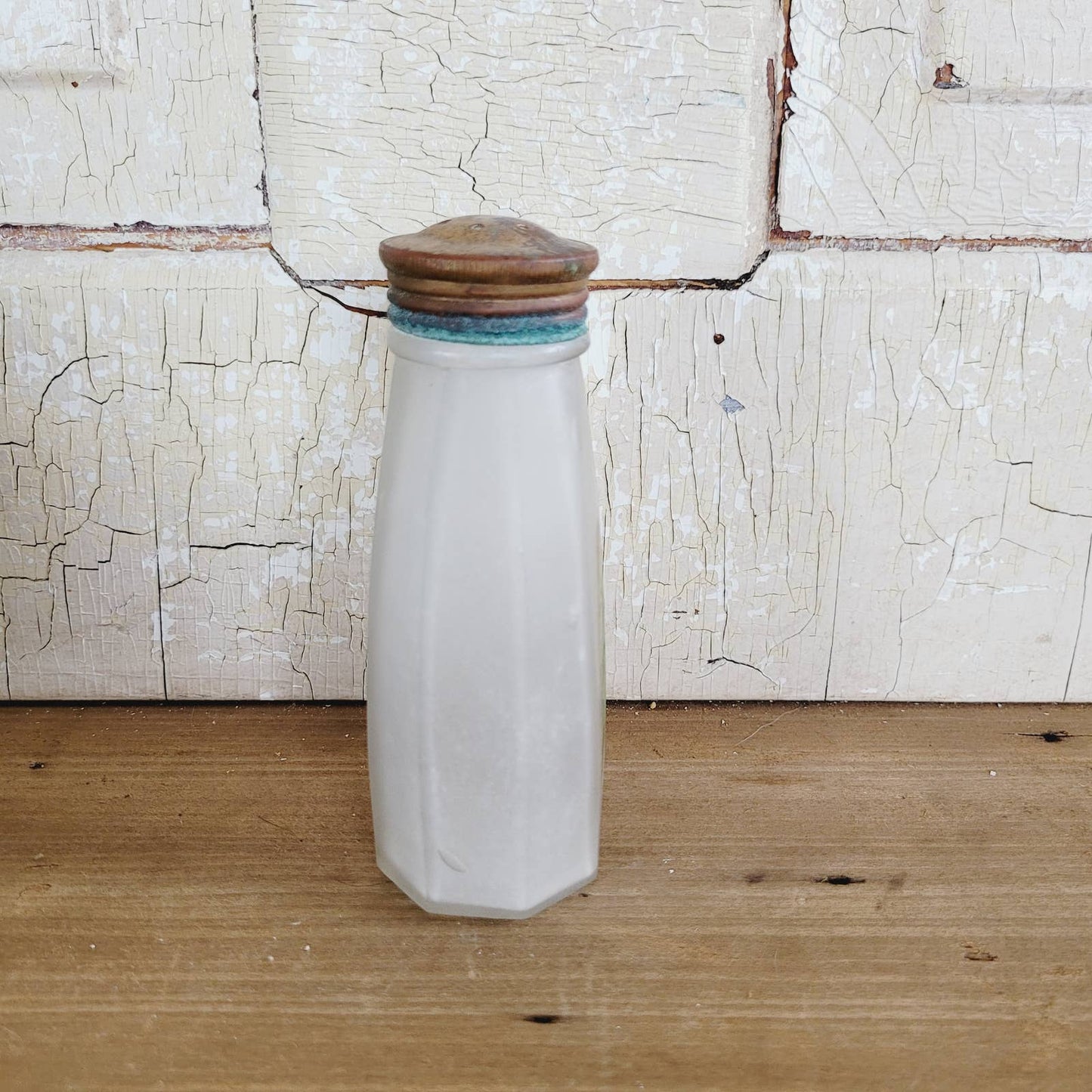 Antique San-Tox Enchantment Talcum Powder Bottle De Pree Chicago