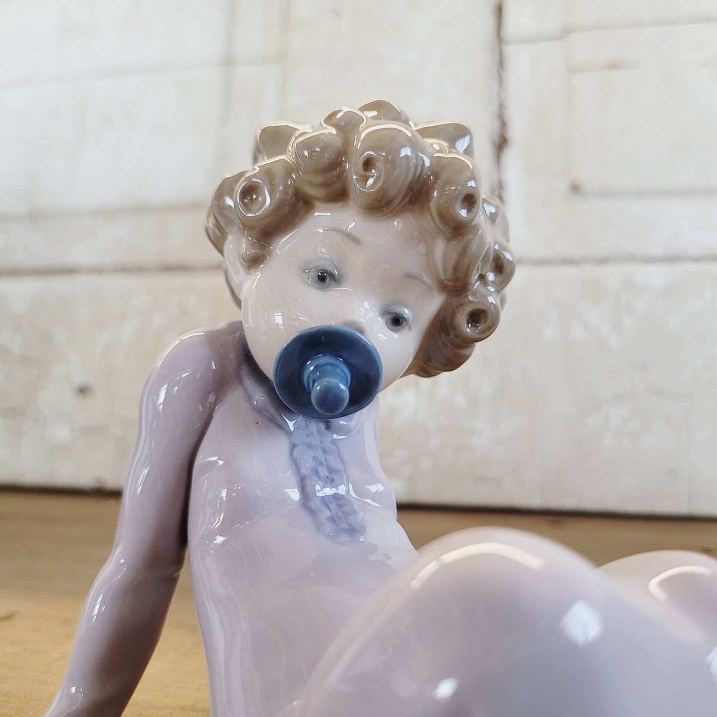 Lladro Spain Baby with Pacifier Retired