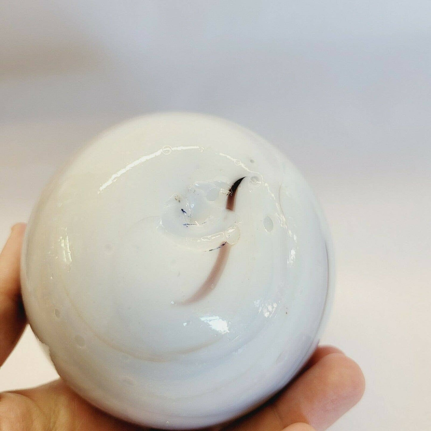 Vintage Art Glass Ball Globe Vase Hand blown.