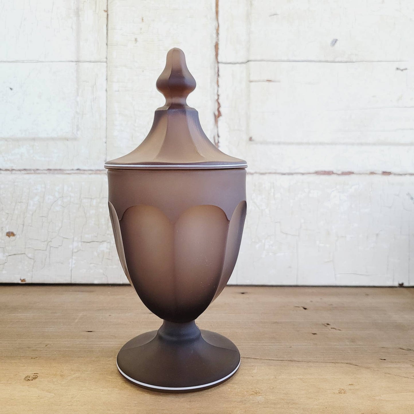 Westmoreland Brown Daisy Candy Jar with Lid