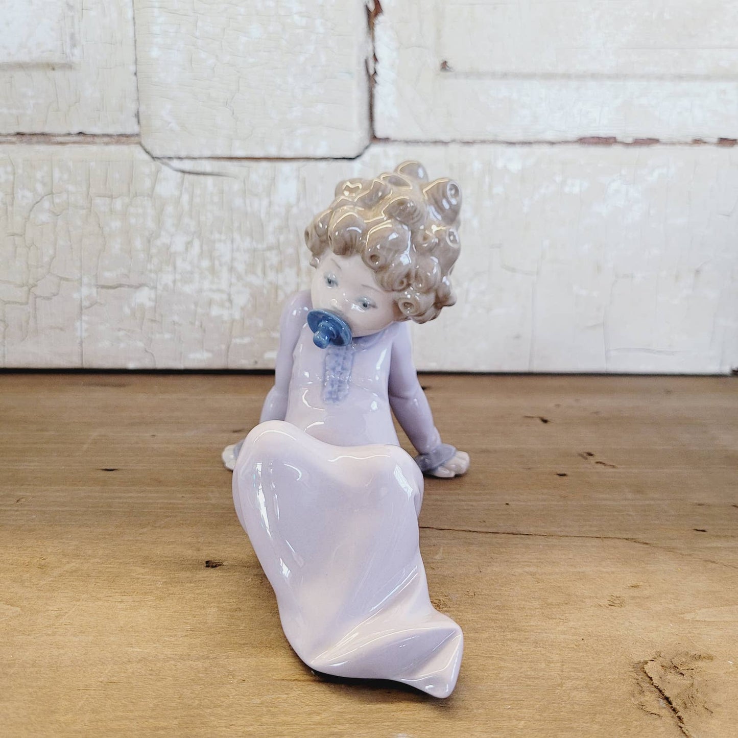 Lladro Spain Baby with Pacifier Retired
