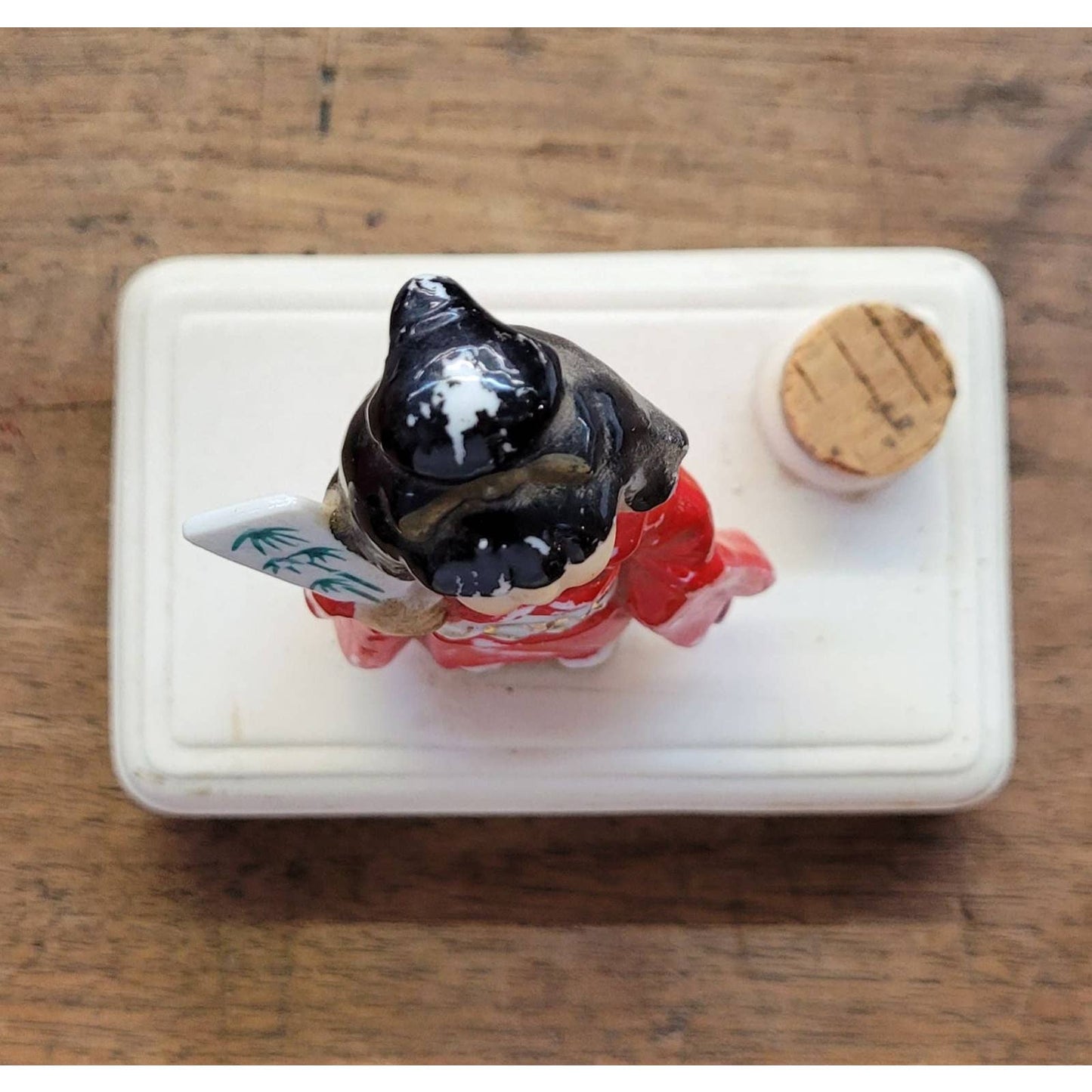 Vintage TEVVY Geisha Advertising Ink Well Paperweight