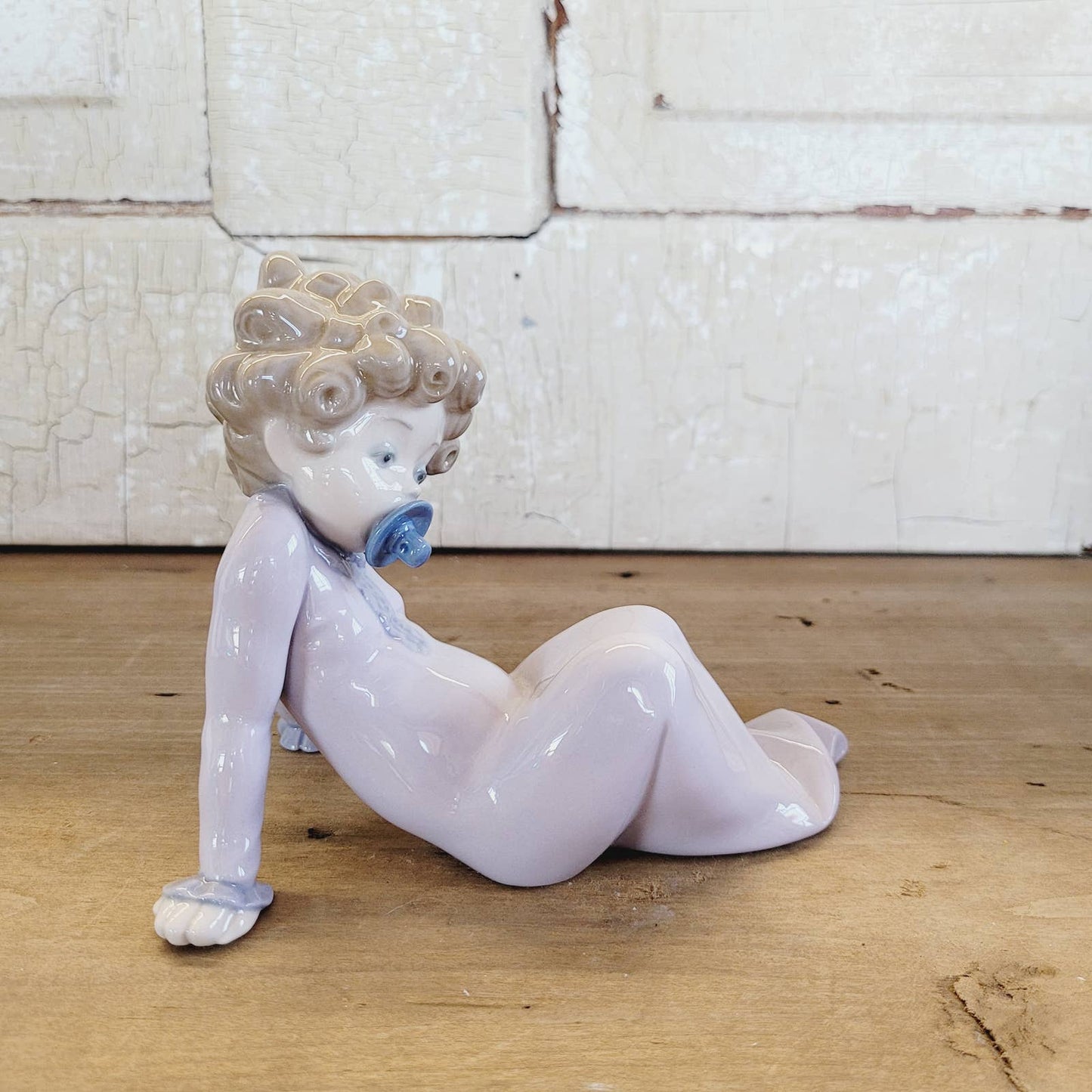 Lladro Spain Baby with Pacifier Retired