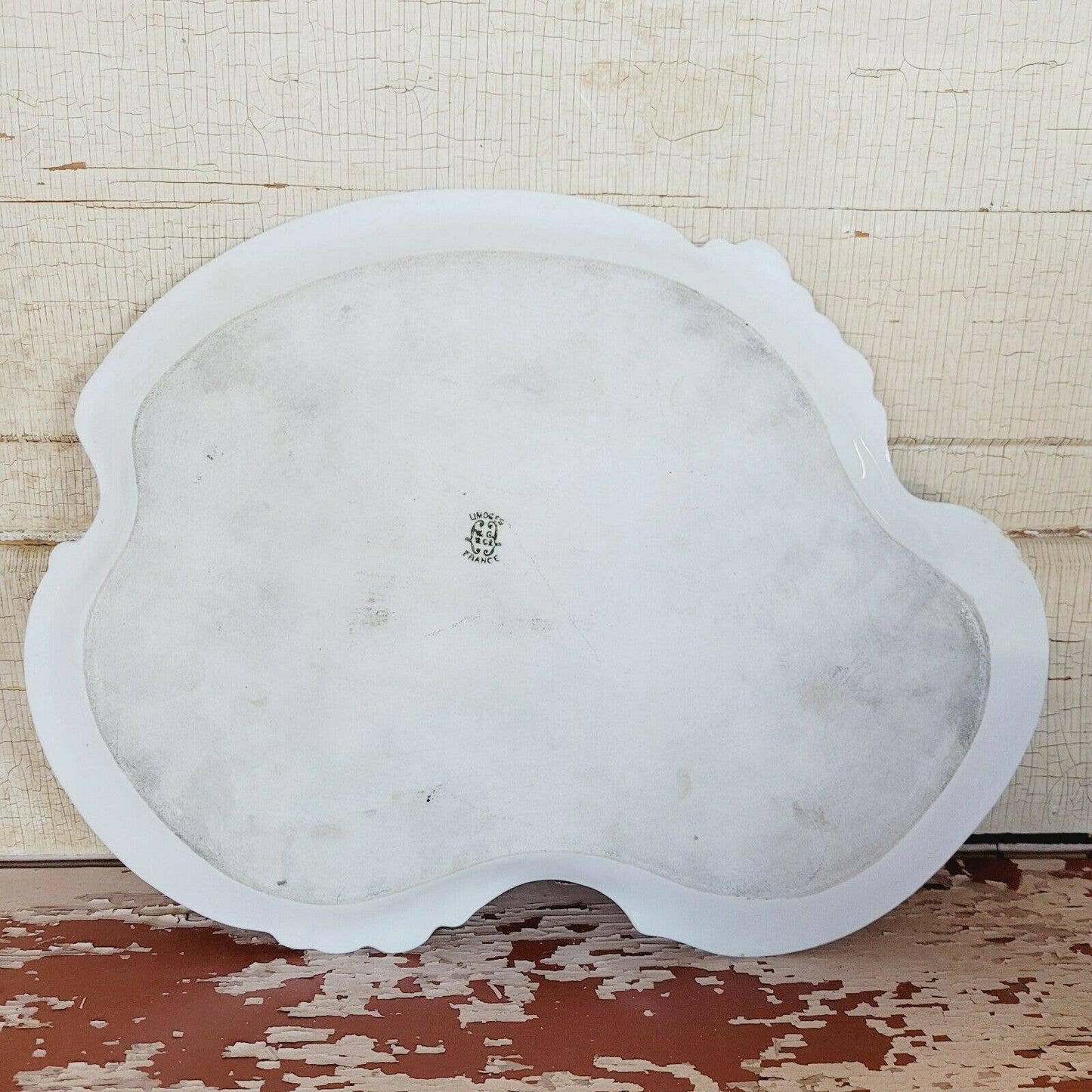 Limoges Hand Painted Vanity Dresser Plate Tray France WG & CT Daffodil.