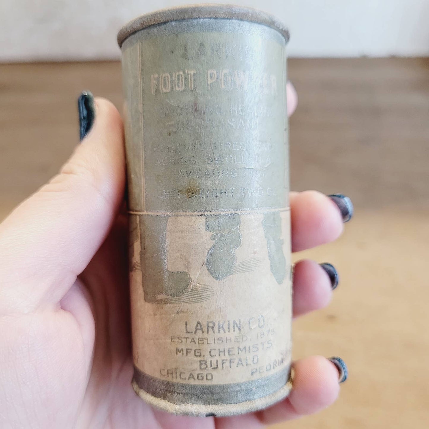 Vintage Larkin Foot Powder Tin