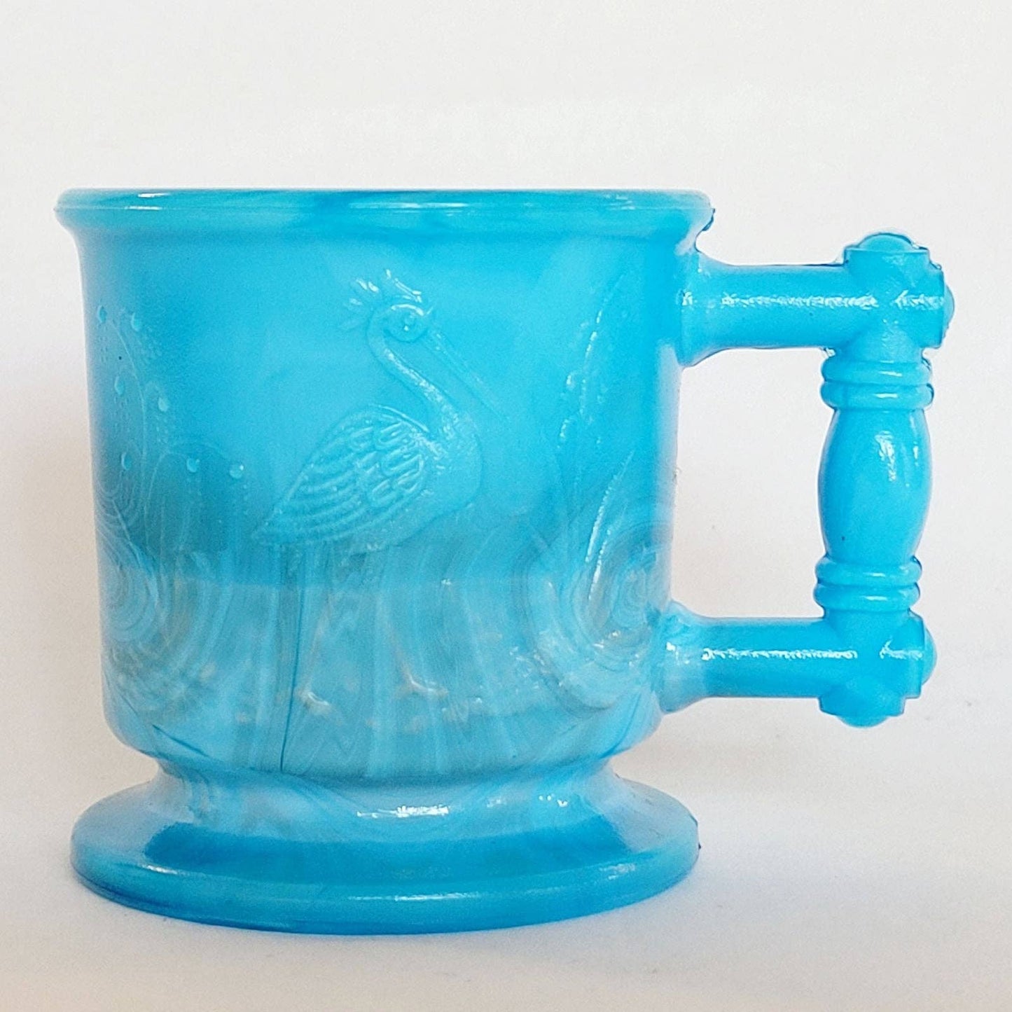 Boyd Glass Children's Mug Blue Slag.