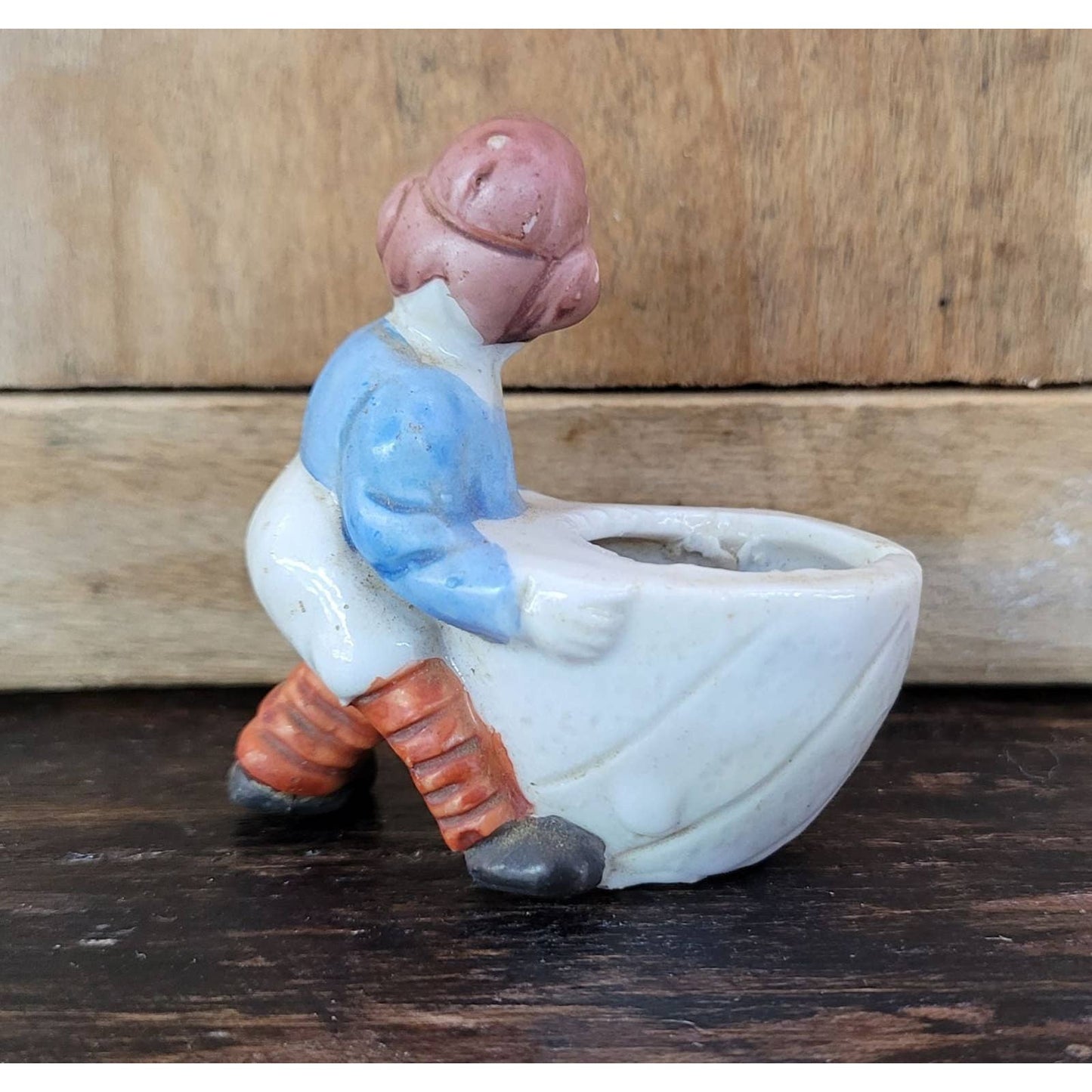 Vintage Football Player Figurine