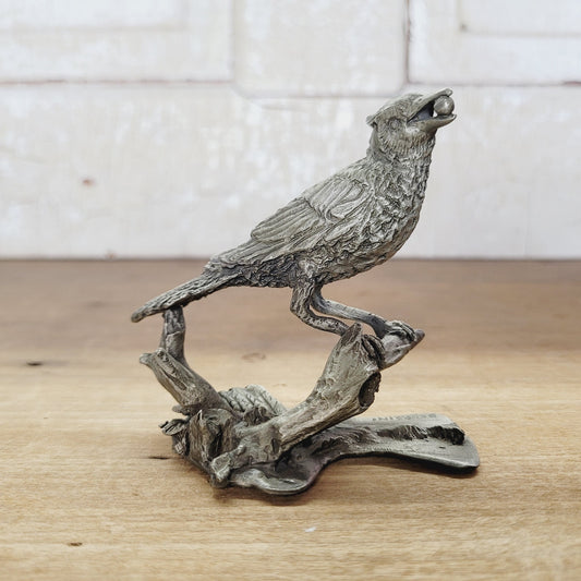 Hamilton Mint Pewter Bird Sculpture - Blue Jay - Douglas Corsini 1975