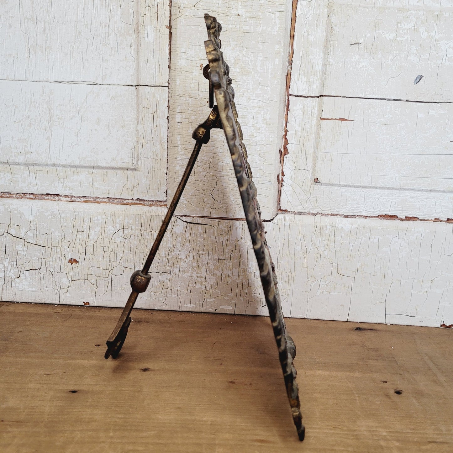 Antique Bradley and Hubbard Cast Iron Wall Plaque 1812 Figural Relief Easel Back