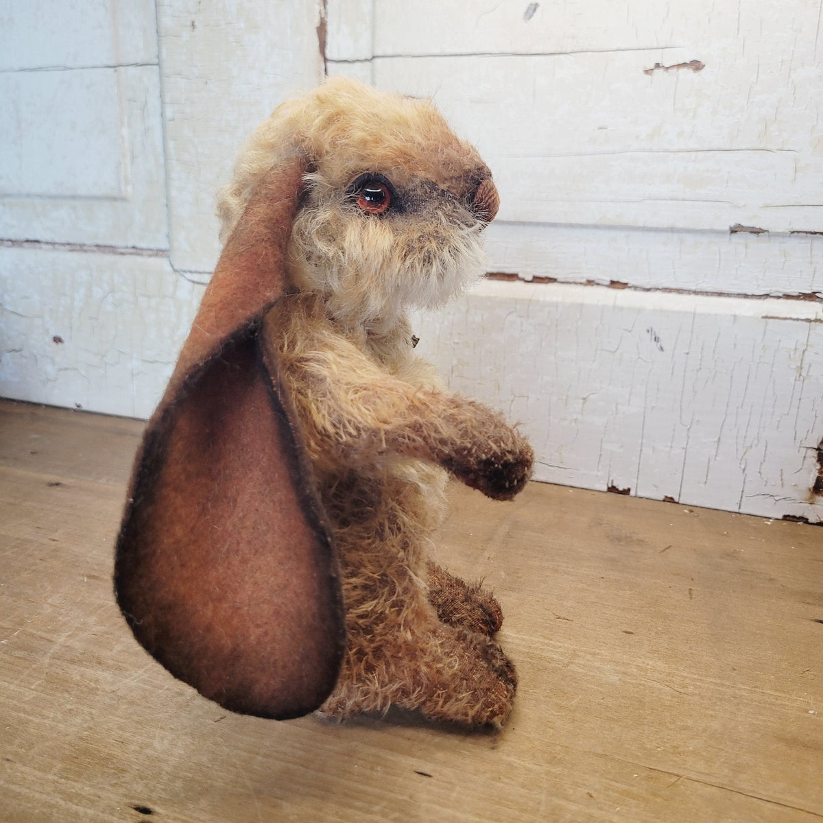 Mary Wimberley Little Russell Standing Bunny 8" Artist Mohair 1 of 2, 2004