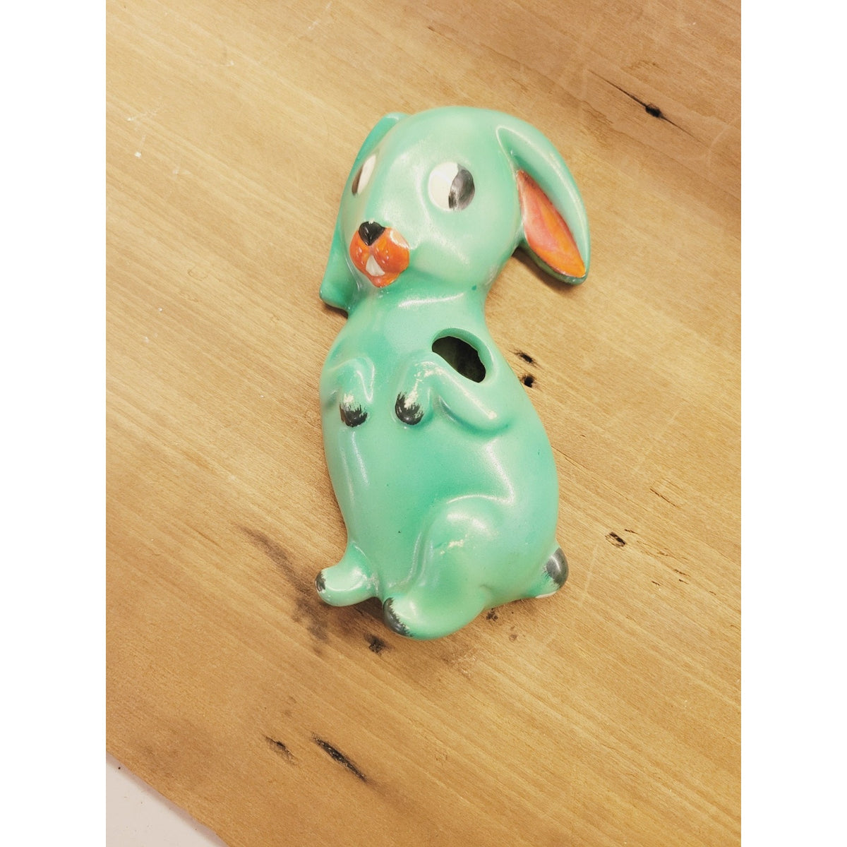 Vintage Norwood Co Ceramic Germany Rabbit Toothbrush Holder Wall Pocket