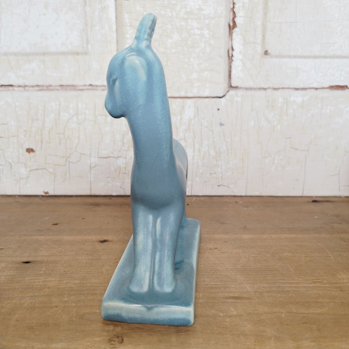 Rookwood Pottery 1945 Matte Blue Goat Figurine #6170 Louise Abel No Chips
